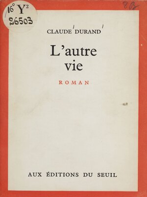 cover image of L'autre vie